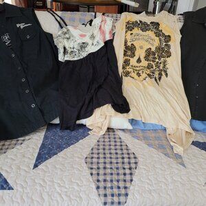 HARLEY DAVIDSON BUTTON UP WOMENS SHIRT SIZE MEDIUM